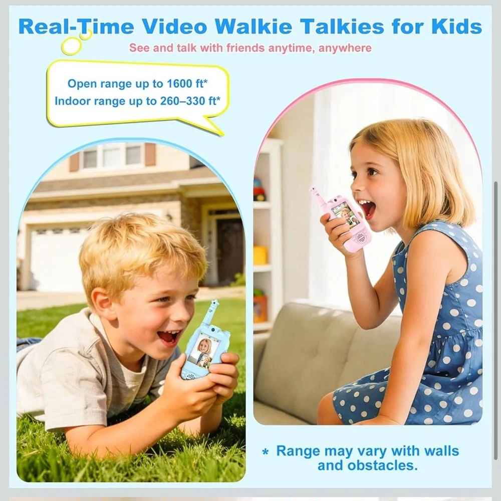 Video walkie talkies for Kids 2 pack